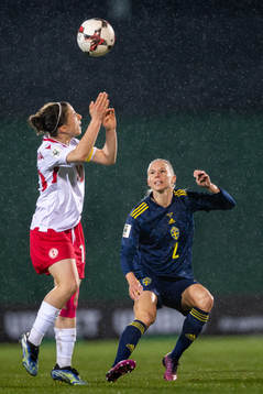 Ana Cheminava of Georgia and Jonna Andersson of Sweden