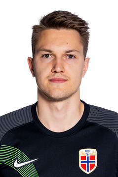 Goalkeeper Jacob Karlstrøm of the Norwegian national