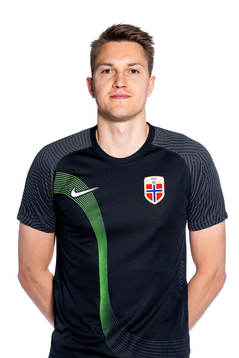 Goalkeeper Jacob Karlstrøm of the Norwegian national