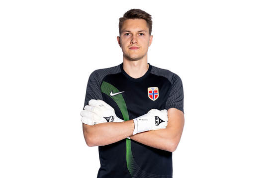 Goalkeeper Jacob Karlstrøm of the Norwegian national
