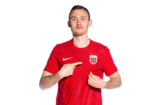 Fredrik Aursnes of the Norwegian national football team