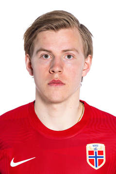 Jens Petter Hauge of the Norwegian national football team