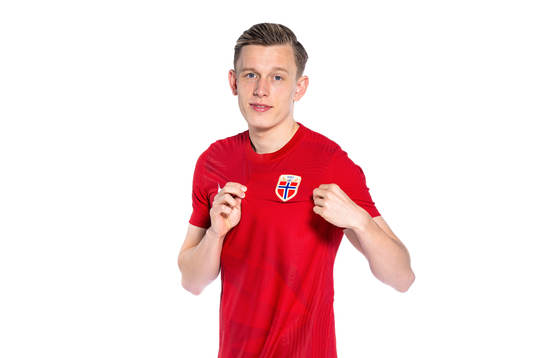 Marcus Holmgren Pedersen of the Norwegian national football
