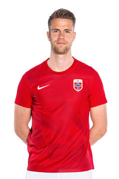 Kristoffer Ajer of the Norwegian national football team