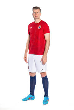 Alexander Sørloth of the Norwegian national football team