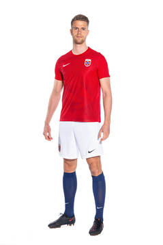 Kristoffer Ajer of the Norwegian national football team