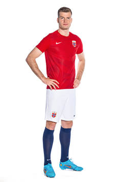 Alexander Sørloth of the Norwegian national football team