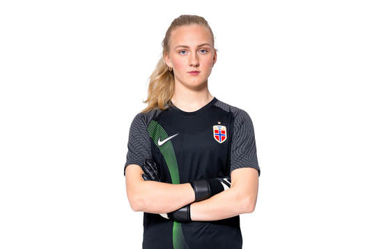 Goalkeeper Sunniva Skoglund of the Norwegian women’s
