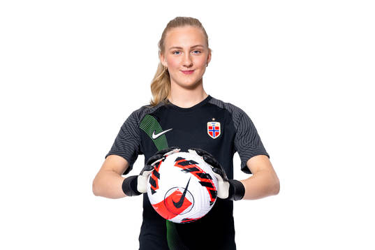 Goalkeeper Sunniva Skoglund of the Norwegian women’s