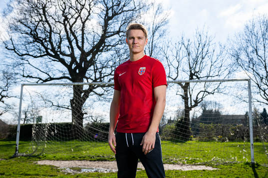 Martin Ødegaard of the Norwegian national football team