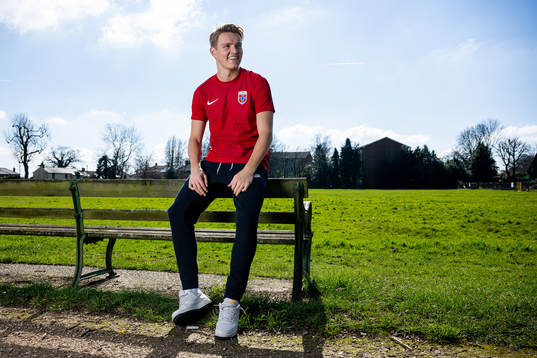 Martin Ødegaard of the Norwegian national football team