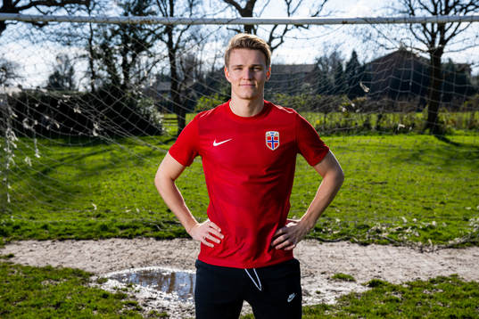 Martin Ødegaard of the Norwegian national football team