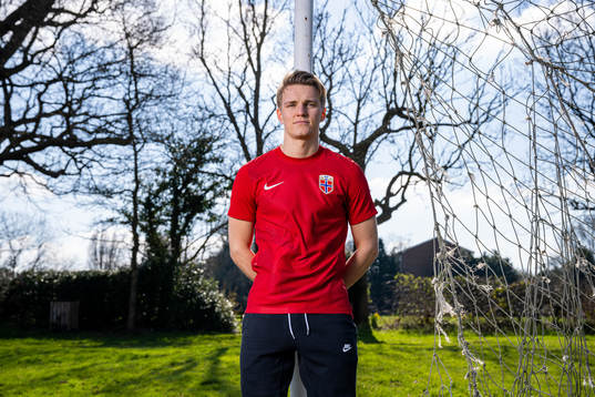 Martin Ødegaard of the Norwegian national football team