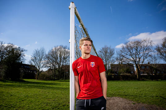 Martin Ødegaard of the Norwegian national football team
