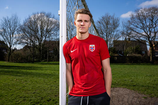 Martin Ødegaard of the Norwegian national football team