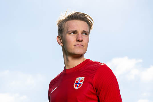 Martin Ødegaard of the Norwegian national football team