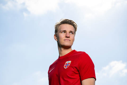 Martin Ødegaard of the Norwegian national football team