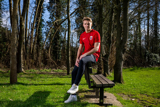 Martin Ødegaard of the Norwegian national football team