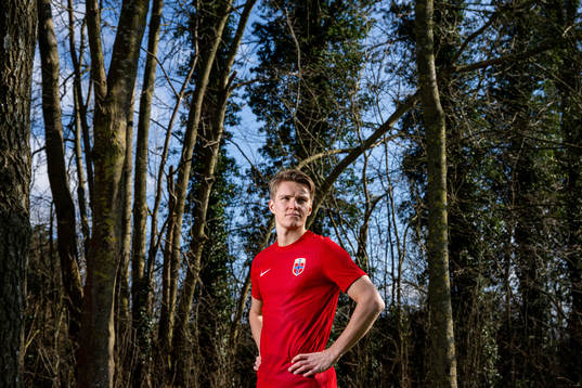 Martin Ødegaard of the Norwegian national football team