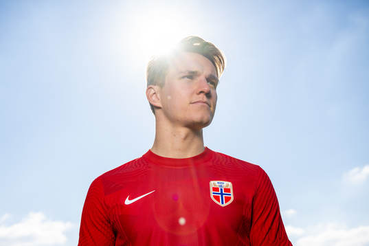 Martin Ødegaard of the Norwegian national football team