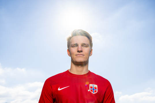 Martin Ødegaard of the Norwegian national football team