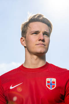 Martin Ødegaard of the Norwegian national football team