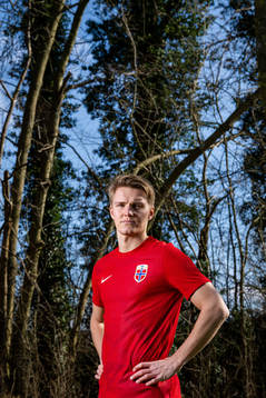 Martin Ødegaard of the Norwegian national football team