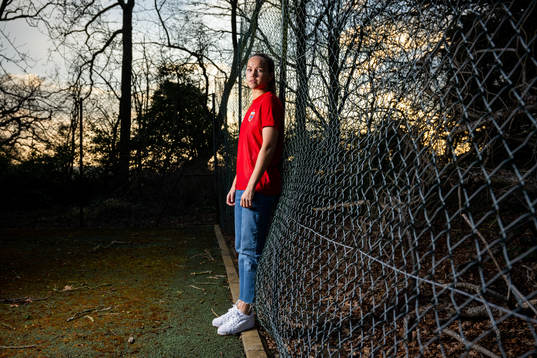 Guro Reiten of the Norwegian national football team poses