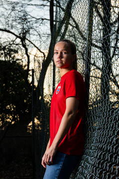 Guro Reiten of the Norwegian national football team poses