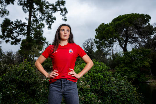 Ingrid Syrstad Engen of the Norwegian national football