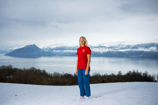 Guro Bergsvand of the Norwegian national football team