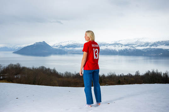 Guro Bergsvand of the Norwegian national football team