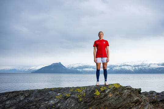 Guro Bergsvand of the Norwegian national football team