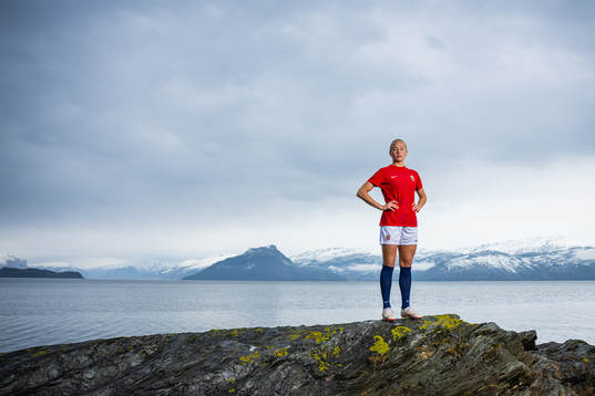 Guro Bergsvand of the Norwegian national football team