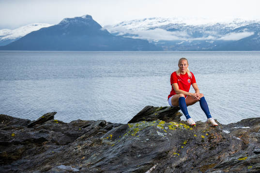 Guro Bergsvand of the Norwegian national football team