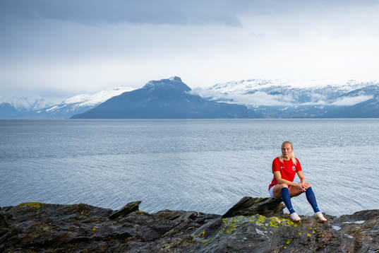 Guro Bergsvand of the Norwegian national football team