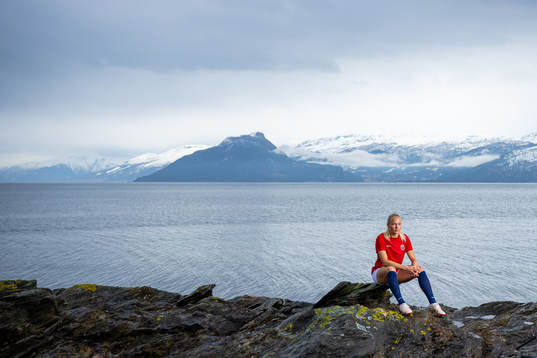 Guro Bergsvand of the Norwegian national football team
