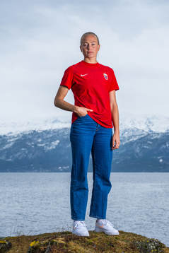 Guro Bergsvand of the Norwegian national football team