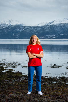 Guro Bergsvand of the Norwegian national football team