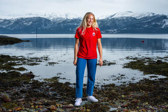 Guro Bergsvand of the Norwegian national football team