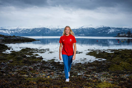 Guro Bergsvand of the Norwegian national football team