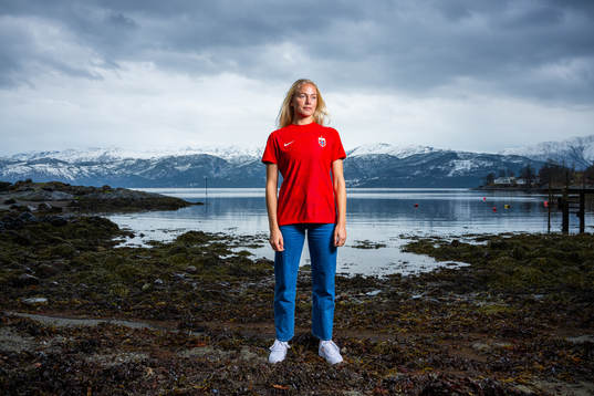Guro Bergsvand of the Norwegian national football team