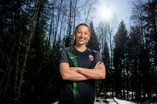 Goalkeeper Cecilie Fiskerstrand of the Norwegian national