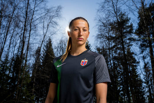 Goalkeeper Cecilie Fiskerstrand of the Norwegian national