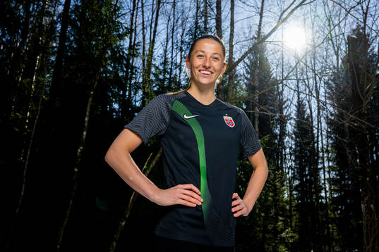 Goalkeeper Cecilie Fiskerstrand of the Norwegian national