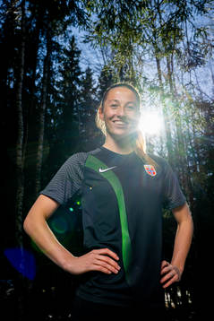 Goalkeeper Cecilie Fiskerstrand of the Norwegian national