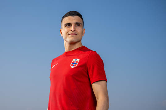 Mohamed Elyounoussi of the Norwegian national football team