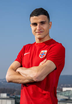 Mohamed Elyounoussi of the Norwegian national football team