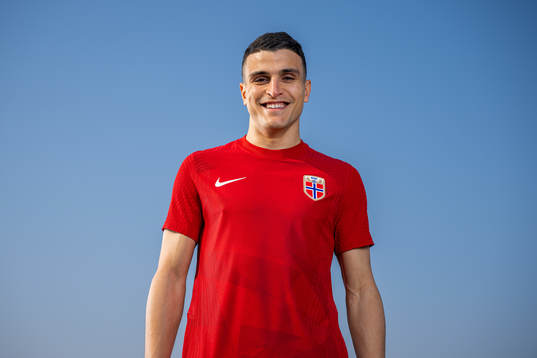 Mohamed Elyounoussi of the Norwegian national football team