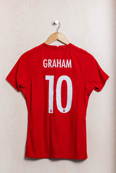 The home kit of the Norwegian national football team